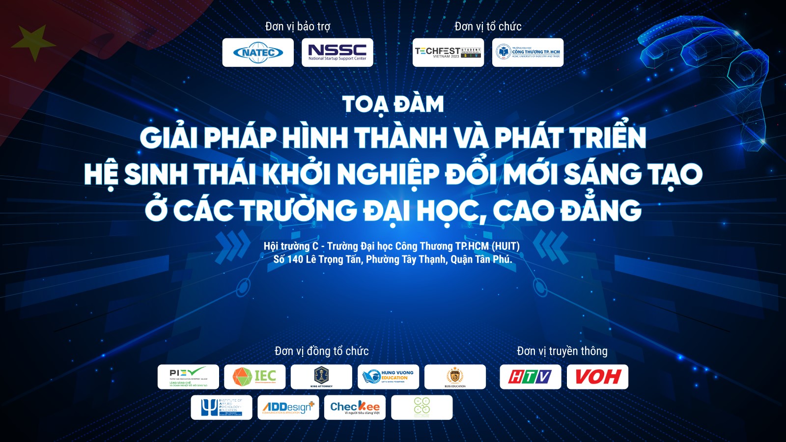 Tổ chức Tọa đàm "Giải pháp hình thành và phát triển hệ sinh thái khởi nghiệp ĐMST ở các trường ĐH, CĐ"