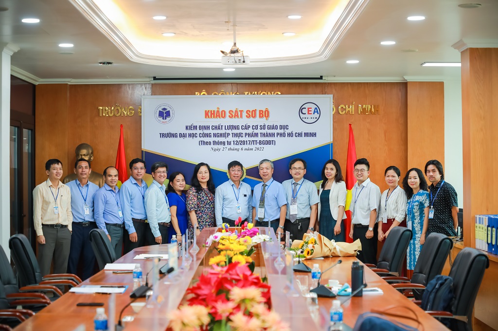 Khảo sát sơ bộ kiểm định chất lượng cấp cơ sở giáo dục chu kỳ 2 tại Trường Đại học Công nghiệp Thực phẩm TP. Hồ Chí Minh